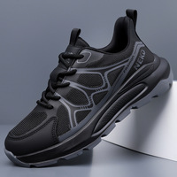 Nouvelles chaussures de sport pour hommes en maille respirante, légères, absorbant les chocs, confortables, pour le campus, à lacets, pour l'automne