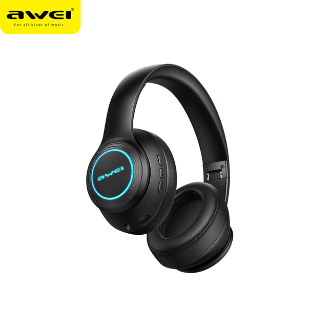 2025 New Wireless Gaming Earphones A300BL AAC for 5.3 Low Latency LED Light Over-ear Design IPX4 Waterproof DJ Aviation