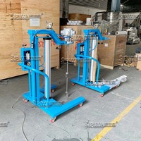 Disperseur mobile pneumatique à angle réglable 120° en acier inoxydable 304/316, semi-automatique, faible bruit, pour le mélange de saveurs