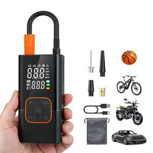 Inflador de Neumáticos Portátil para Auto, Mini Compresor de Aire de 150 psi, Multifuncional, Inalámbrico, para Auto, Bicicleta y Balón - Product Image 1