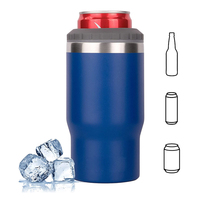 Vente flash : seau à glace de 12 oz et 14 oz, double paroi, isolé sous vide, en acier inoxydable 304, refroidisseur de canettes de bière avec couvercle de transport