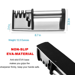 Tungsten Steel Knife <b>Sharpener</b> Non-Slip Hand-Held <b>Scissors</b> Sharpening Tool for Household Kitchen Use - Product Image 2