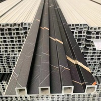 Panneaux Muraux Intérieurs Cannnelés Revêtement PVC Effet Marbre Blanc Bois 3D Panneaux Muraux WPC Habillage Mural Fabricants Foshan