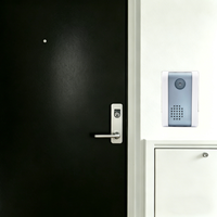 Sonnette sans fil LUCKARM, carillon DC, étanche IP44, fonctionne sur piles, utilisation en appartement, installation facile, sonnette de sécurité domestique
