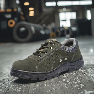 Luquan Hot Bán Nhà Máy Giá Chống-Smash Chống-Đâm Đâm Làm Việc Giày Thép Toe Woodland Giày Người Đàn Ông An Toàn Giày Cho Phụ Nữ - Product Image 5