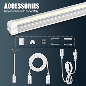 Energy Saving 100W V Shape Integrated T8 Light 8ft Long Lifespan SMD2835 Shop <b>Lighting</b> for Garage Warehouse <b>Workshop</b> Supermarket - Product Image 6
