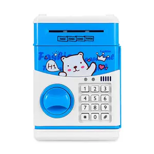 Electronic Piggy Bank Checkout Money Automatic with Pass Word Kids Gift ATM Bank Saving Box Cartoon Mini Lockbox