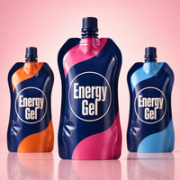 Pochette à bec verseur pour suppléments protéinés, liquides et gels, emballage personnalisé avec bouchon