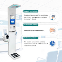 Quiosco Interactivo de Control de Salud Médico para Clínicas, Medidor de Altura Ultrasónico, Pantalla Táctil LED de 21 Pulgadas, Personalizable OEM/ODM, 5 Años de Garantía