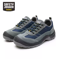 Bottes d'électricien pour le travail en usine, en cuir nubuck pour hommes, confortables, respirantes, anti-écrasement, résistantes aux perforations