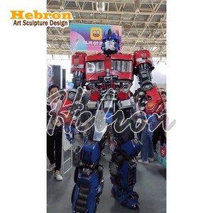 Costume de robot LED jaune sur mesure de 3 m de haut pour événements, fêtes, cosplay, mascotte, performance pour adultes - Product Image 1
