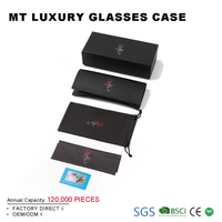 Boîte en cuir avec logo personnalisé, étuis et sacs pour lunettes de soleil