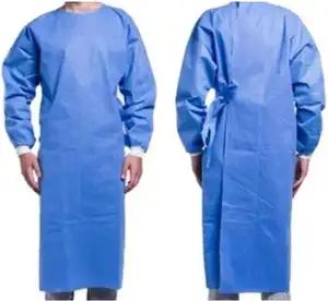 SJ Anti-Static Disposable Hospital SMS Theatre Isolation Gown Surgical Gown CE Standard OEM Wholesale