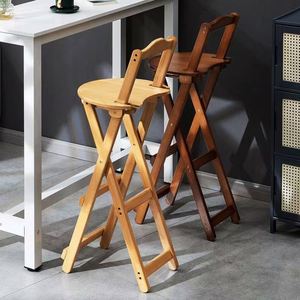 Xách tay bằng gỗ thanh ghế với tựa lưng và footrest gấp ráp tre tự nhiên bằng gỗ thanh cao ghế Phân - Product Image 3