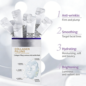 Masque facial jetable hydratant et raffermissant au collagène, anti-âge et anti-rides, à base de coton et d'extraits végétaux GZ RTS – Commande en gros mixte - Product Image 3