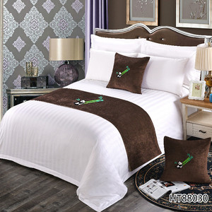 Support Samples Wholesale Custom Hotel <strong>Bed</strong> <strong>Runner</strong> and Cushion Set - Product Image 3