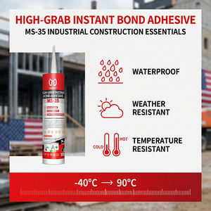 MS 35 Panneau mural de haute qualité, haute résistance, sans <span class=keywords><strong>Meko</strong></span>, respectueux de l'environnement, adhésif scellant en polymère MS - Product Image 1