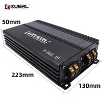 Kuerl Nouveau Modèle Amplificateur Haut-Parleur 12V Mini 600W Grande Puissance 1 Canal Numérique Amplificateur Voiture Classe D Mono