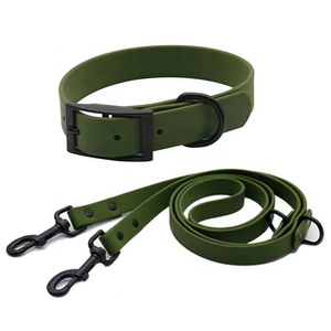 MMG Conjunto de Collar y Correa de Lujo para Mascotas Impermeable Suave Recubierto de PVC Nylon Arnés y Correa para Perros de Entrenamiento Al por Mayor - Product Image 1