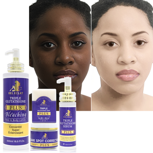 Hochwertiges, Schnell Wirkendes Hautaufhellungs-Set: Serum und Gesichtscreme als Eigenmarke, Dreifaches Glutathion Plus, Verbessert Falten - Product Image 1