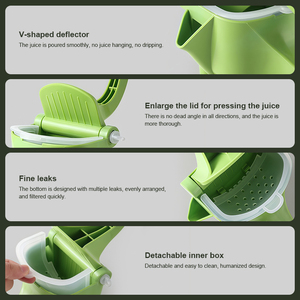 <span class=keywords><strong>Presse</strong></span>-<span class=keywords><strong>citron</strong></span> manuel professionnel pour la cuisine, pratique pour la maison, en plastique PP - Product Image 3
