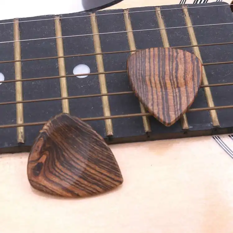 High-Quality Multi different wood guitar picks wooden guitar picks use for acoustic classical Guitar Picks Engrave Design