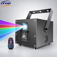 Lumière laser d'animation RVB pleine couleur DMX512 Modèle 3D YA-3DJGD3W pour concert, scène, événement, spectacle