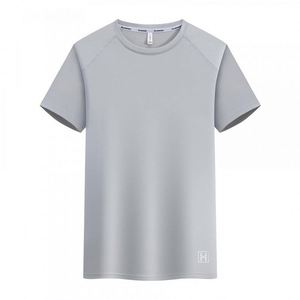 T-shirt à manches courtes col rond à séchage rapide logo personnalisé Marathon Sports de plein air vêtements de travail groupe publicité T-shirt - Product Image 4