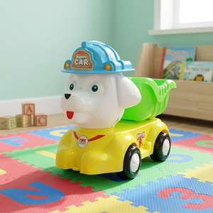 Camión de juguete para niños, camión de construcción de plástico, bolsa de malla para jugar - Product Image 3