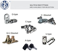 Vérins à gaz industriels personnalisés WGS, ressorts à fermeture douce, amortisseurs hydrauliques en acier inoxydable