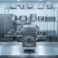 CHBIAO TK-32 Nouveau Hachoir à Viande Électrique Portable, Capacité de 250 kg/h pour Usage Commercial Quotidien, Hachoir à Viande 32
