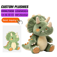 Peluche Dragon Souffleur de Feu Personnalisée, Jouet en Peluche Doux et Adorable pour Bébé, Service OEM ODM Personnalisé, Matériaux Sûrs, Vente en Gros
