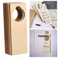 Panneau suspendu de porte d'hôtel en bois bricolage Plaque en bois peinte à la main étiquette de porte en bois décorative pour l'identification et la décoration de la chambre