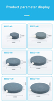 Aérateur de pierre à bulles 40 // 60 // 80/100/120/150mm pour pompe de réservoir de poissons d'aquarium Plaque d'oxygène hydroponique Mini pompe à air Accessoires