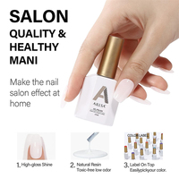 AILLSA Gel UV Couleurs Blanc Laiteux et Rose Nude Longue Durée avec Durcissement LED en 60s pour Salon Professionnel et Nail Art