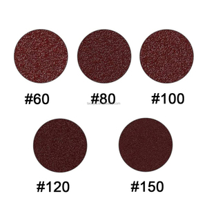 قرص صنفرة لاصق <span class=keywords><strong>2</strong></span> بوصة من أكسيد الألومنيوم الأحمر ، قرص صنفرة 40-حصى مثالي لصقل الجدران والأثاث - Product Image 4
