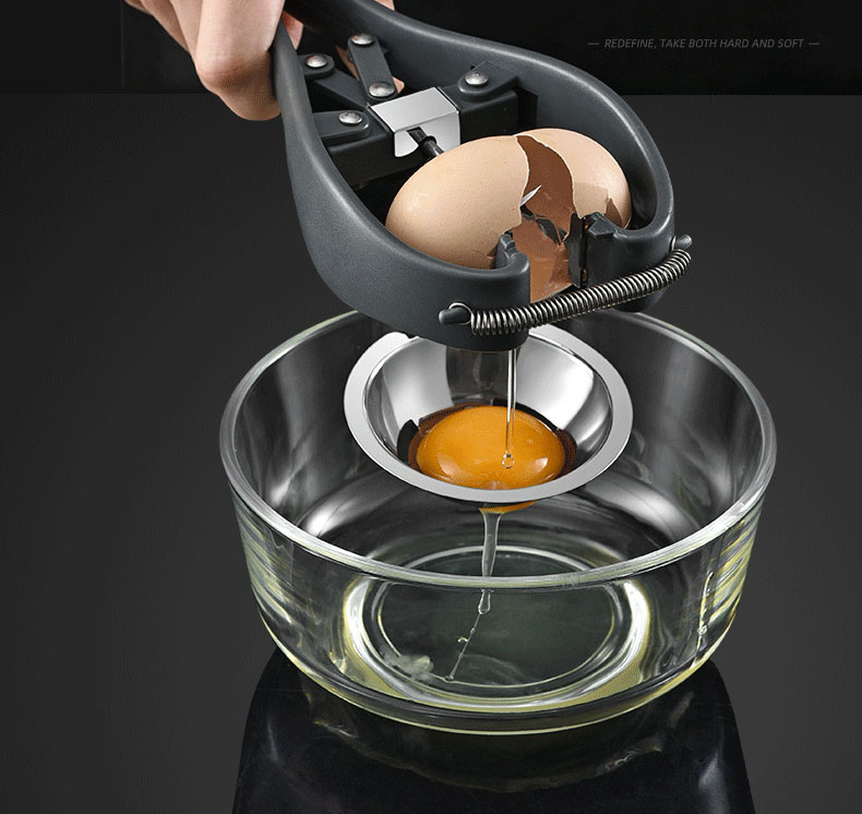 F2-693 Оптовые кухонные венчик для взбивания яиц мешалка отель ударные инструменты для выпечки из нержавеющей стали яичный сепаратор яичный желток Белый сепаратор