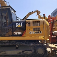 Excavatrice sur chenilles d'occasion Cat 323DL 23 tonnes, excavatrice hydraulique Caterpillar d'origine pour travaux de terrassement et de construction