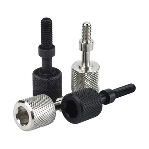 Tornillo de ajuste hexagonal con perilla moleteada FA Automation Bolt PAZ31/32 AJKTNM3-16 de acero al carbono niquelado - Product Image 1