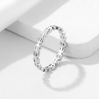 Vente en gros symbole du dollar américain bagues en acier inoxydable prix bon marché signe du dollar creux bague bijoux