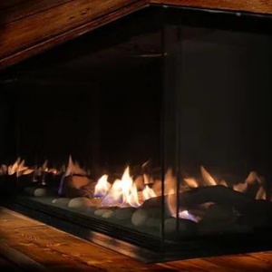 Cheminée au gaz à ventilation directe contemporaine GALAXY-48 de 50,2 pouces de large - Product Image 3