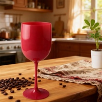 Verres à vin en plastique incassable galvanisés or 15oz personnalisés gobelet à vin rouge réutilisable pour cadeaux d'affaires fête mariage