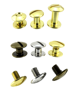M4 M5 M6 Brass Thép Không Gỉ Carbon Oxit Màu Đen Antique Bronze Chicago Đinh Tán Vít Cho Da Vành Đai Túi Xách Vít - Product Image 3