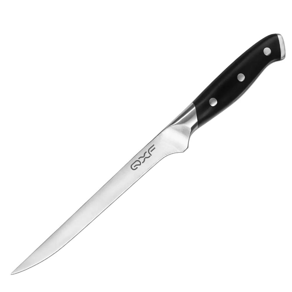 Couteau de cuisine à désosser, couteau de marque personnalisé à manche en ABS de 7 pouces pour le poisson, coupe d'os