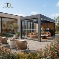 Gazebo d'extérieur en aluminium avec structure thermolaquée et design imperméable pour jardin, extérieur, terrasse et espaces de cour.