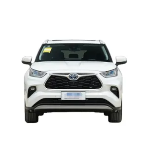 Toyota Highlander 2 penggerak roda mobil SUV bekas, mobil penggerak tangan kiri mobil listrik LED multifungsi otomatis 4x4