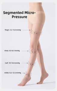 Collants ultra-transparents 5D pour femmes, collants invisibles couleur chair en fil filé, collants sans couture effet ventre plat et rehaussement des fesses - Product Image 4