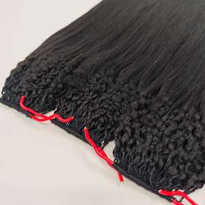 ต่อผมแท้แบบไม่ต้องพับปลาย เส้นคู่ แบบไม่มีทิป  ขนนุ่มเป็นธรรมชาติ  สินค้าขายดีจากตลาด<span class=keywords><strong>เกาหลี</strong></span>รุ่นใหม่ล่าสุด - Product Image 3