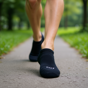 Calzini corti in cotone traspirante per adulti e bambini, 6 paia, lunghezza alla caviglia, tinta unita, lavorati a maglia, abbigliamento sportivo casual, Fozt - Product Image 2