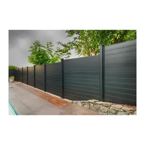 Anpassen Günstige Outdoor Metall Eisen Panel Garten Aluminium Metallic Zaun